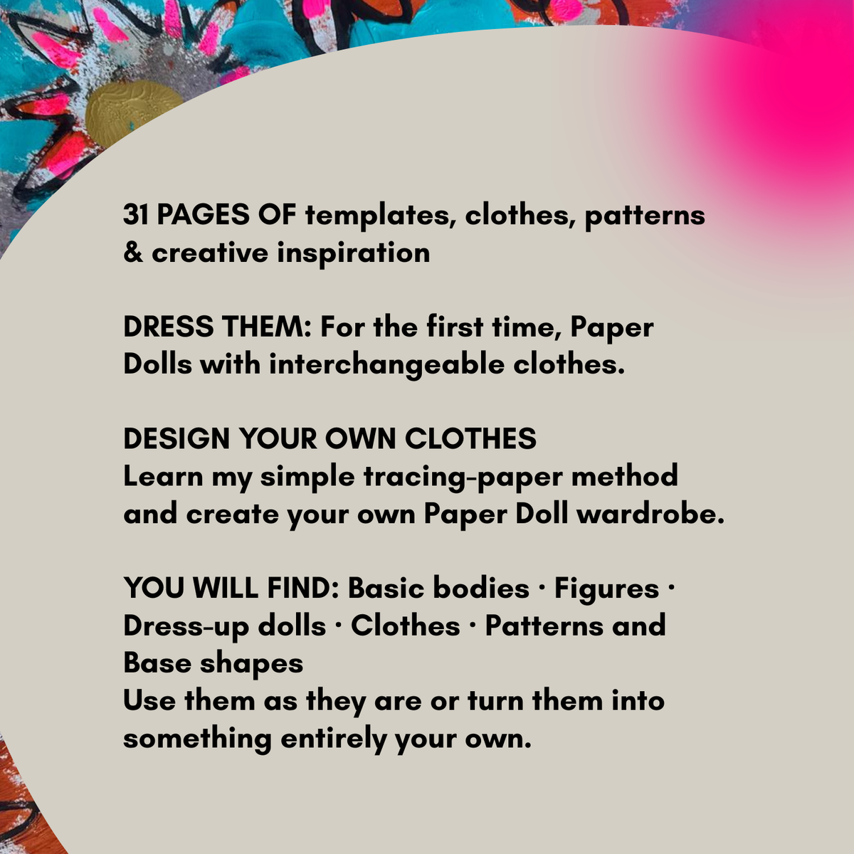 Paper Doll Workbook 2 - English Version
