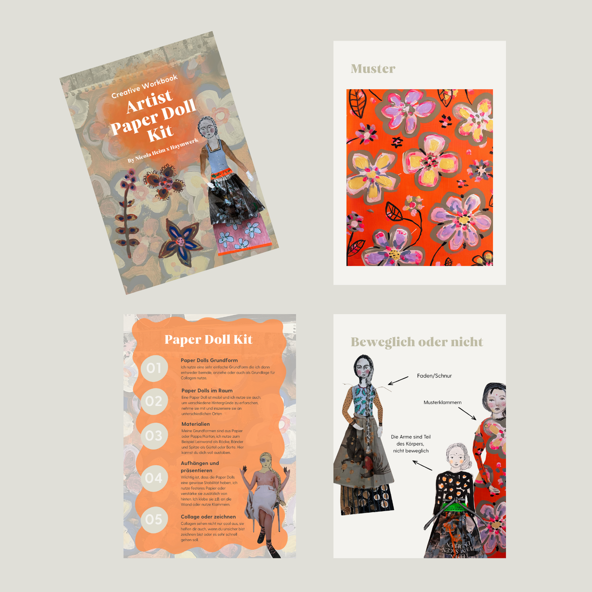 Artist Paper Doll Kit - Creative Workbook